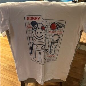 Piggy Robby Roblox White Graphic T-Shirt Never worn brand new condition
